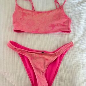 Triangl Swimwear Pink Floral Bikini